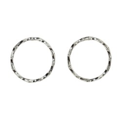 Kolczyki Błyszczące Kółeczka Ring 15mm