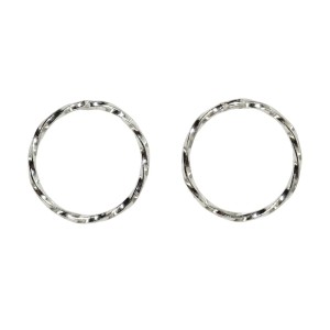 Kolczyki Błyszczące Kółeczka Ring 15mm