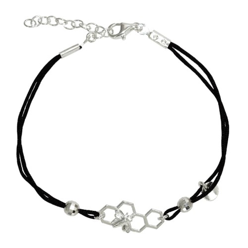1038-BR-1-jeweline-bransoletka-srebro-925-pszczoła-plaster-miód-sznurek-czarny.JPG