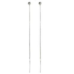 Kolczyki Przewlekane Kuleczki 4mm