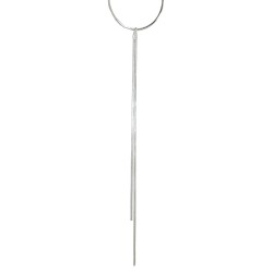 Naszyjnik Srebrne Długie Łańcuszki