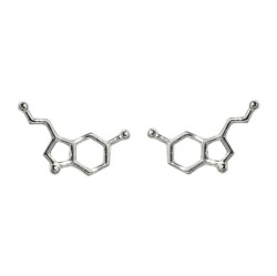 Kolczyki SEROTONINA WZÓR CHEMICZNY