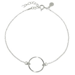 Bransoletka srebrna Kółeczko Ring