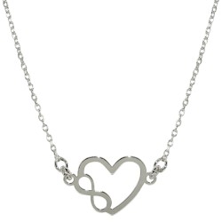 Naszyjnik Serce z Nieskończonością