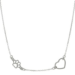 Naszyjnik Łapa i Serce