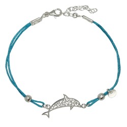 Bransoletka Sznurkowa Ażurowy Delfin