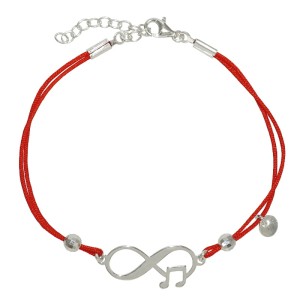 Bransoletka Sznurkowa Nieskończoność z Nutami