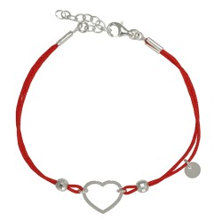 Bransoletka Sznurkowa Serce