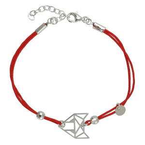 Bransoletka Sznurkowa Wilk Origami