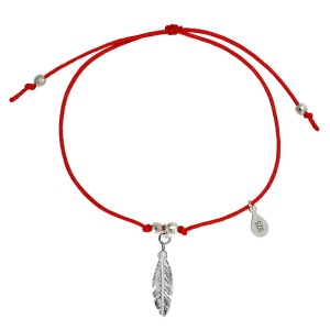 Bransoletka Sznurkowa Piórko