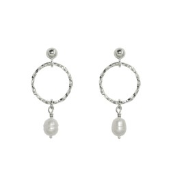 Kolczyki srebrne Natura - Perła
