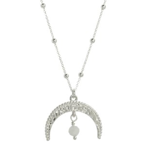 Naszyjnik Księżyc z Kamieniem Księżycowym