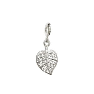 Zawieszka Srebrna do bransoletki Charms Listek