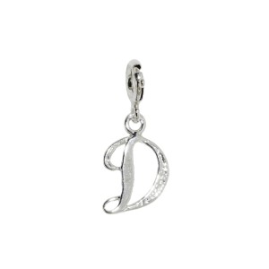 Zawieszka Srebrna do bransoletki Charms Litera D