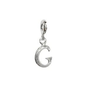 Zawieszka Srebrna do bransoletki Charms Litera G