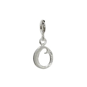 Zawieszka Srebrna do bransoletki Charms Litera O