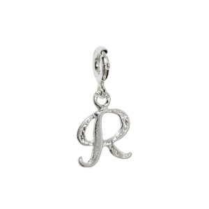 Zawieszka Srebrna do bransoletki Charms Litera R