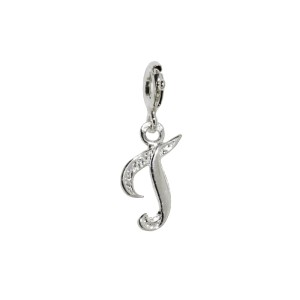 Zawieszka Srebrna do bransoletki Charms Litera T