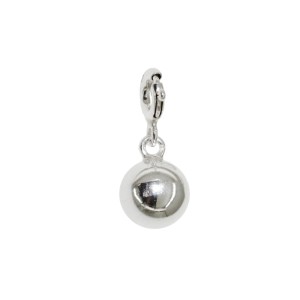 Zawieszka Srebrna do bransoletki Charms Kulka 8mm