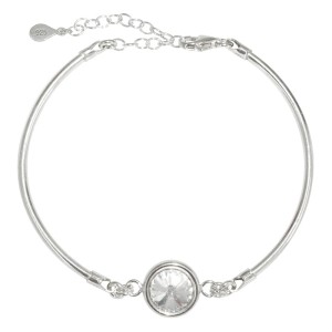 Bransoletka Kryształek na Srebrnej Obręczy