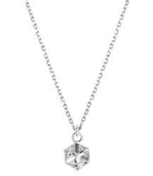 Naszyjnik srebrny Kryształek Kosteczka Cube 6mm