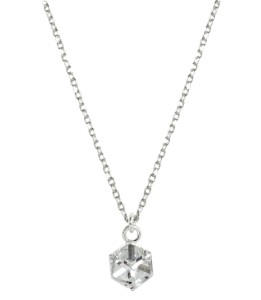 Naszyjnik srebrny Kryształek Kosteczka Cube 6mm