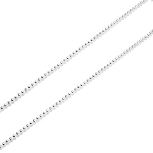 Bransoletka na kostkę Srebrne Błyszczące Kuleczki 1,5mm