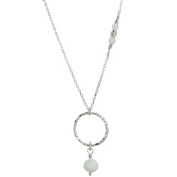 Naszyjnik srebrny Natura - Kamień Księżycowy