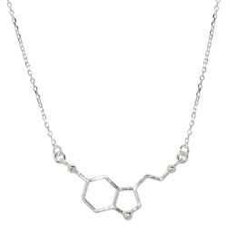 Naszyjnik srebrny Serotonina Wzór Chemiczny