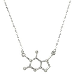 Naszyjnik srebrny Czekolada Wzór Chemiczny