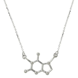 Naszyjnik srebrny Czekolada Wzór Chemiczny