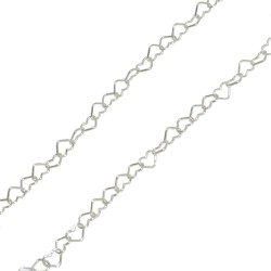 Bransoletka srebrna na kostkę Cudowne Serduszka