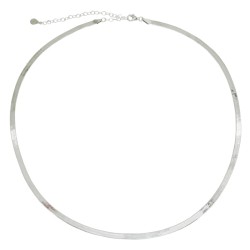 Naszyjnik Choker Srebrna Taśma 3mm