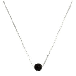Naszyjnik Srebrny Cute  z Onyksem