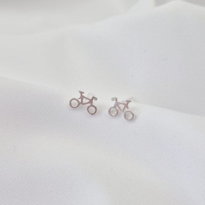 Kolczyki srebrne Rowery