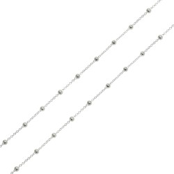 Łańcuszek Ankier z Kuleczkami Gęsty 2mm