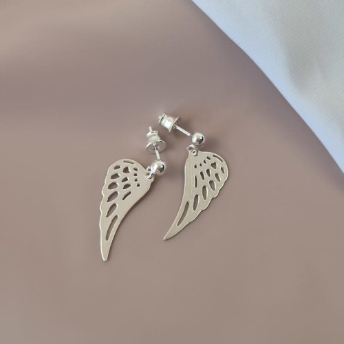 J054 jeweline srebro 925 kolczyki wkrętki skrzydła 1.jpg