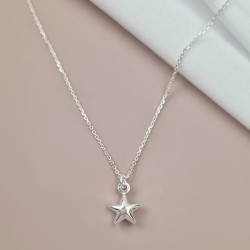 Naszyjnik Srebrny Star Delikatna Gwiazdka