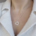 1403 jeweline- srebro 925 naszyjnik srebrny Sun z kamieniem słonecznym 2.jpg
