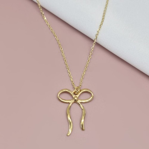 JG013 jeweline srebro 925 maszyjnik srebrny pozłacany kokardka 1.jpg