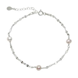 Bransoletka srebrna Holidays Perły Naturalne