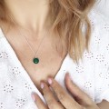 1400KO-AGAT ZIELONY-jeweline srebro-925 naszyjniek srebrny z agatem kamień naturalny 3.jpg