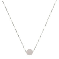 Naszyjnik Srebrny Cute Kwarc Różowy