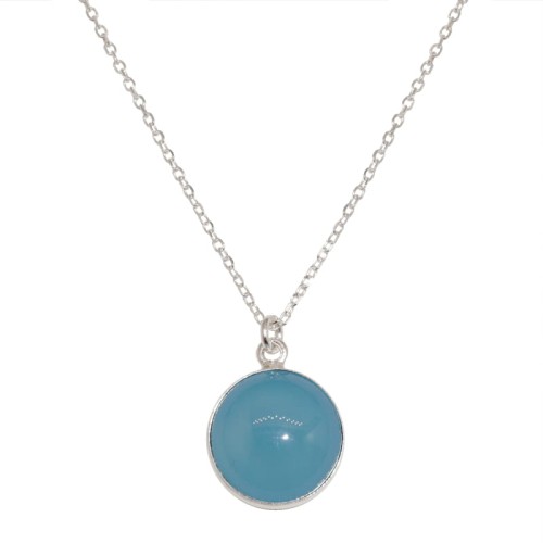 1400KO-AGAT NIEBIESKI-jeweline srebro-925 naszyjniek srebrny z agatem kamień naturalny 1.JPG