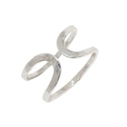 Pierścionek srebrny Eli regulowany młotkowany 