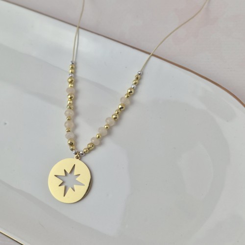 1447KO jeweline naszyjnik regulowabt stal srebro róża wiatrów 1.jpg