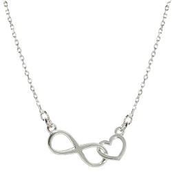 Naszyjnik srebrny Infinity Love