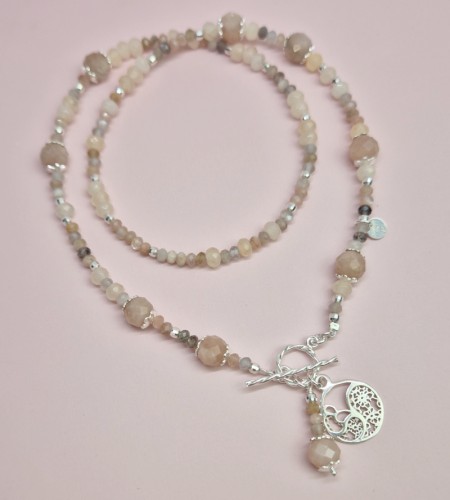 J139 Naszyjnik z kamienia słonecznego, agatu i srebra 925 - edycja limitowana 1.jpg