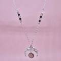 1452KO jeweline srebro 925 naszyjnik  srebrny Luna księżyc turmalin i kwarc 3.jpg