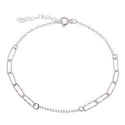 Bransoletka srebrna Mix Łańcuszków Srebro 925 